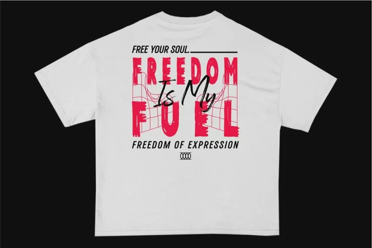 Freedom is My Fuel Streetwear Typography T-shirt Design