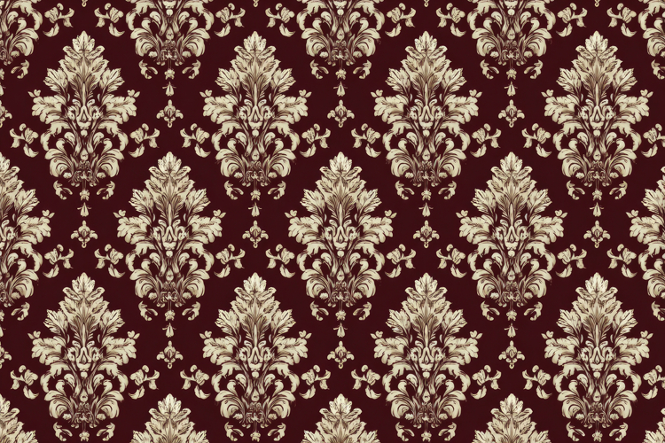 Classic Gold Damask Pattern Background Wallpaper