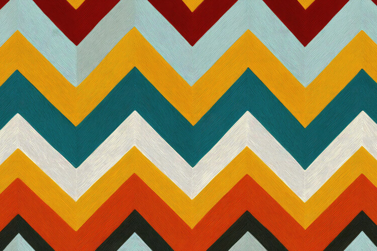 Colorful Zigzag Pattern Background Wallpaper example image 1