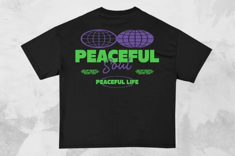 Peaceful Soul Streetwear Typography T-shirt Design