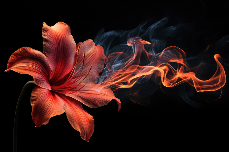 Luminous Lily Background
