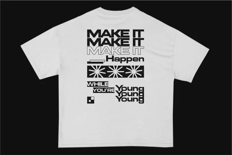 Make It Happen Streetwear Typography T-shirt Design