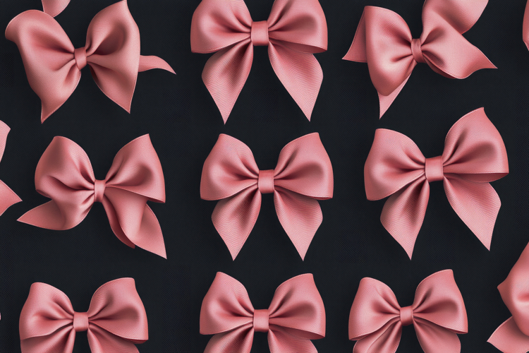 Pink Bow Tie Pattern Background Wallpaper
