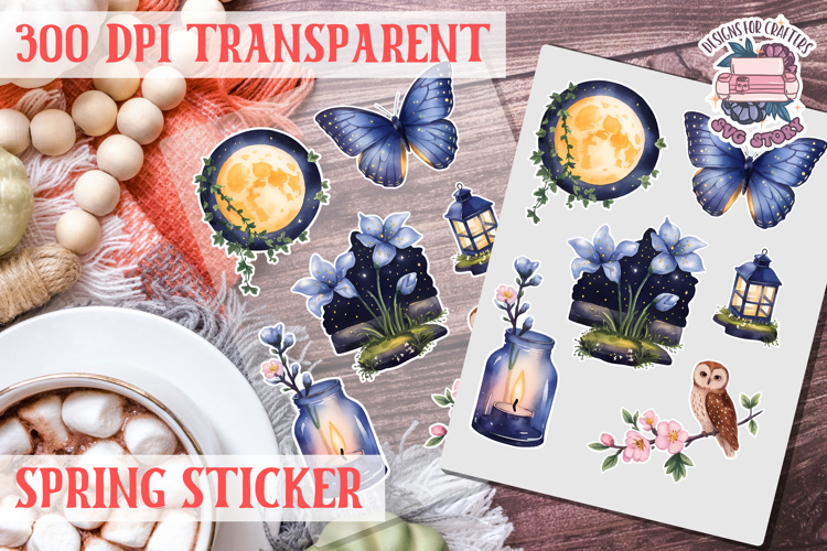 Spring sticker Cute vintage flowers Love PNG Funny