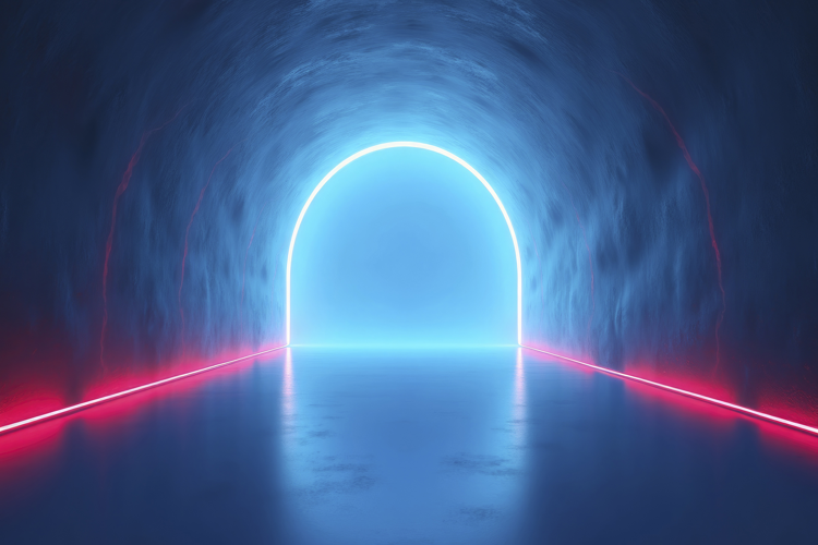 Futuristic Tunnel Background Wallpaper