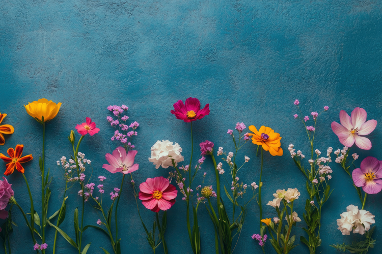 Wildflowers Background Wallpaper