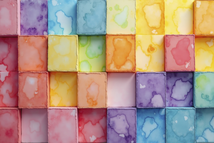 Pattern of Multicolored Background Wallpaper