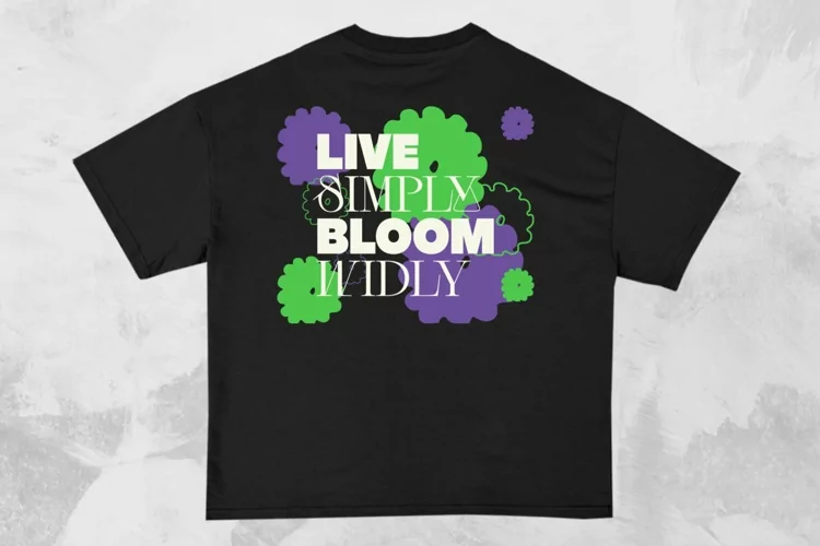 Live Simply Streetwear Typography T-shirt Design