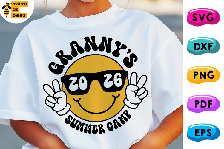 Grannys Summer Camp 2026 Svg, Png, Kids Camp Shirt Svg, Png