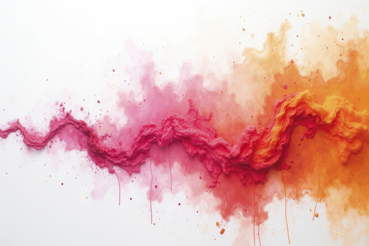 Paint Explosion on a White Background Wallpaper