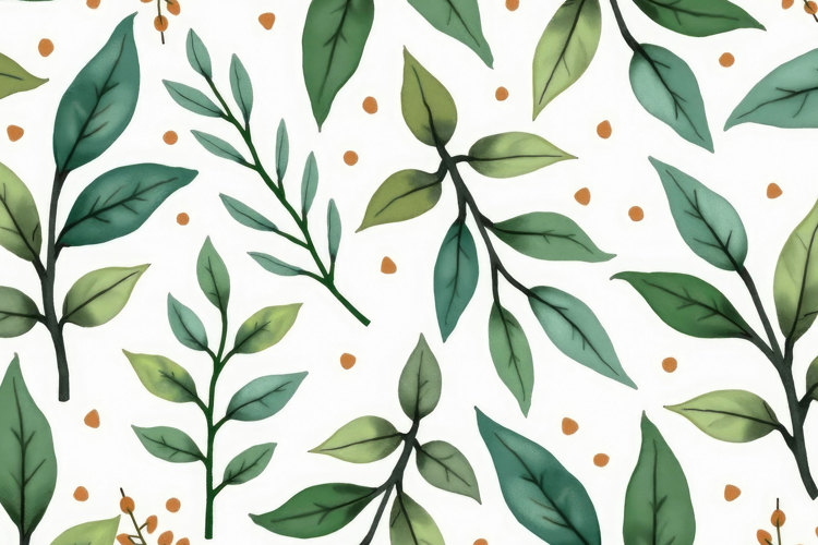 Green Leaves Pattern Background