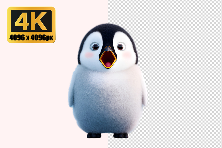 Cute Baby Penguin Transparent PNG