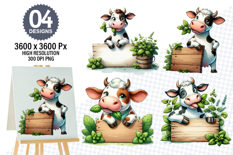 Cow Face Clipart Image 22