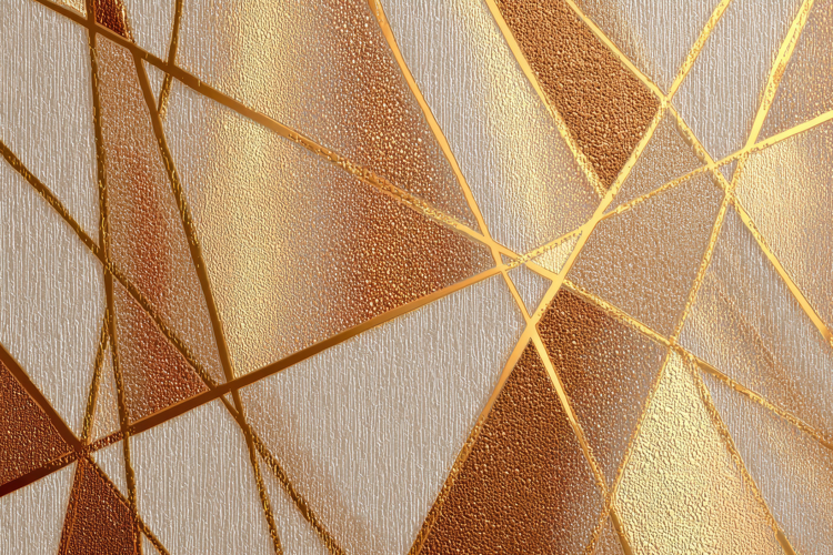 Geometric Gold Lines Background Wallpaper
