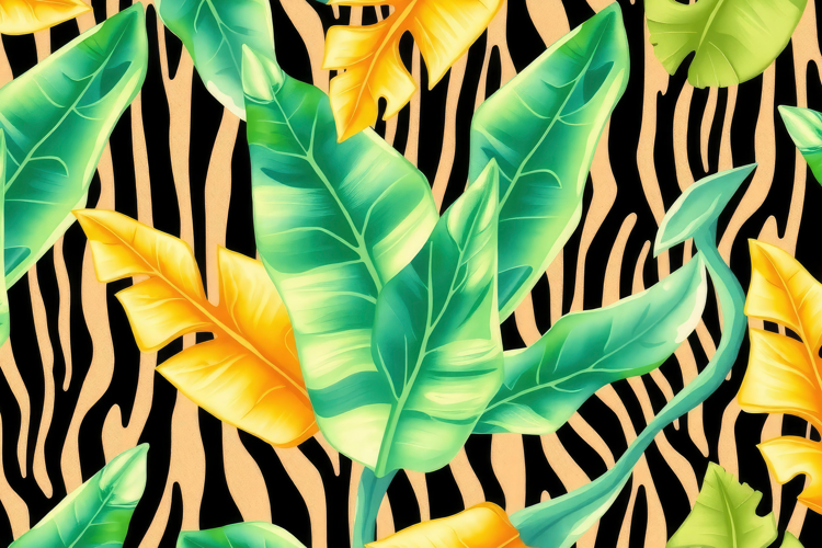 Tropical Leaves Background