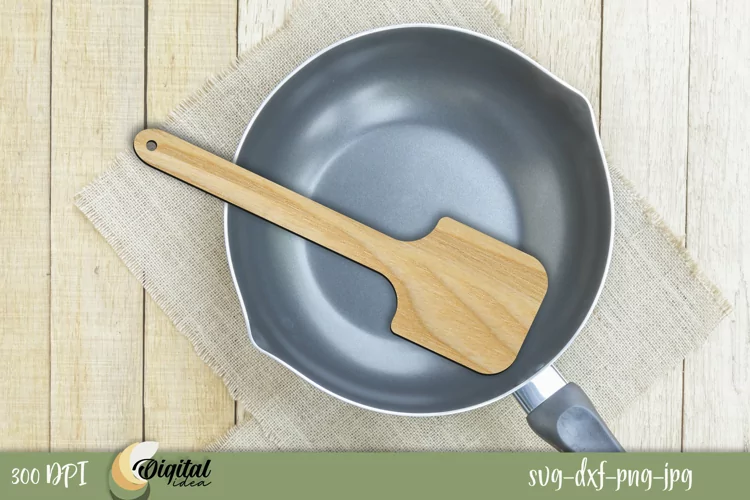 Wooden Spatula Laser Cut. Home Kitchen Decor Laser Cut.
