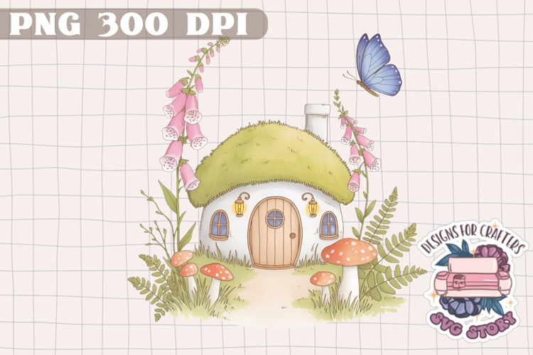 Watercolor Delicate Cottage core Summer Clipart PNG