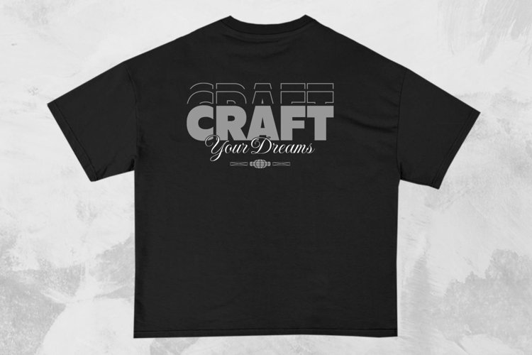 Craft Your Dreams Streetwear Typography T-shirt Design