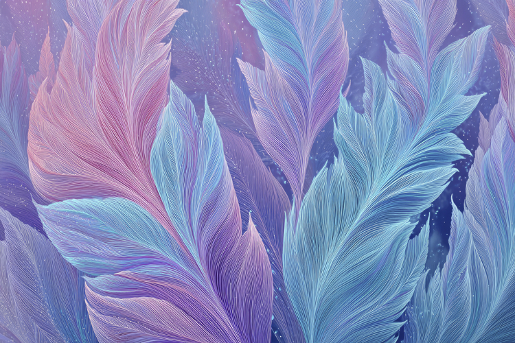 Colorful Feathers Background