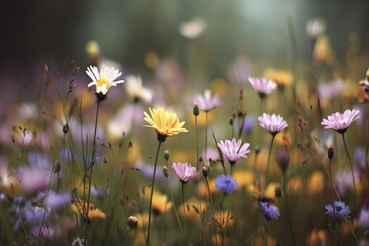 Colorful Flowers Background Wallpaper