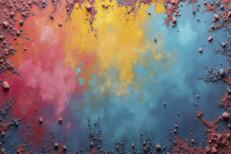 Vibrant Abstract Paint Background Wallpaper