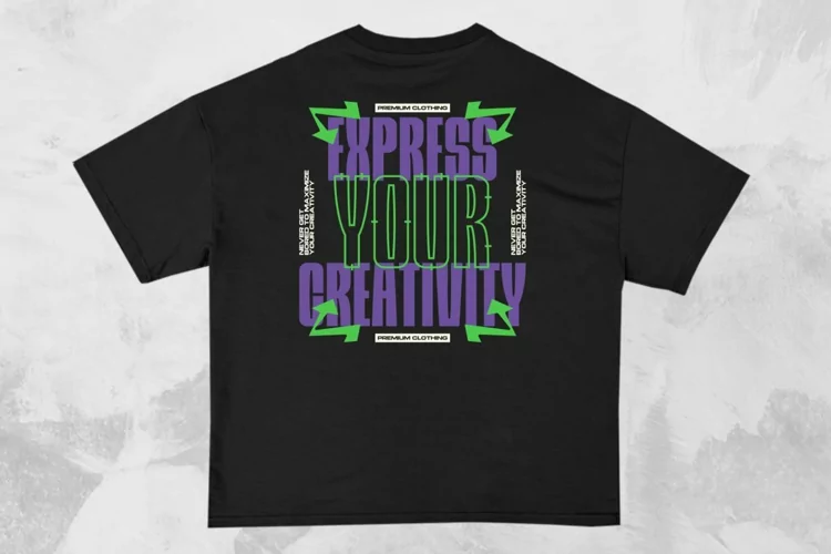Express Your Creativity Streetwear Typography T-shirt Design
