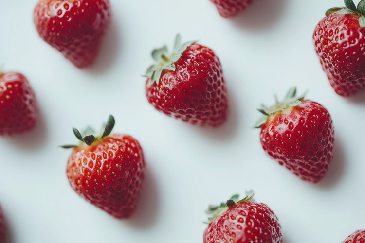 Strawberry Pattern Background