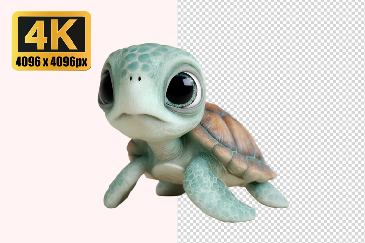 Resin Turtle Figurine Transparent PNG