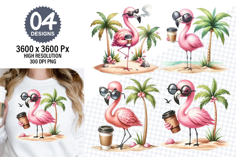 Flamingo Clipart Image 22