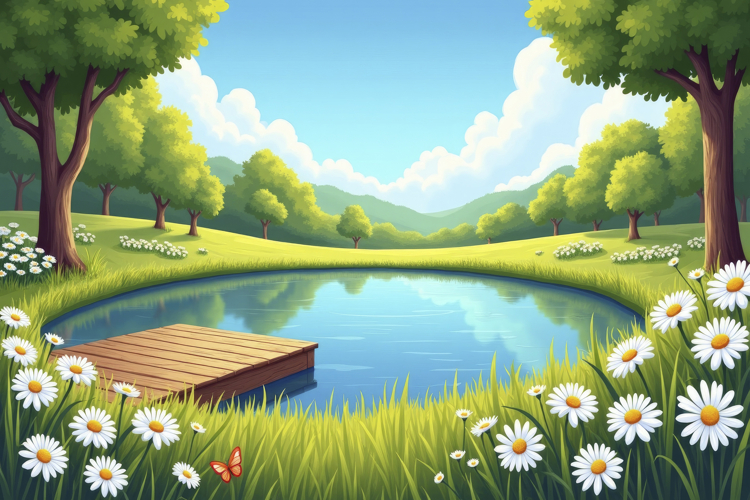 Garden Background Image 17