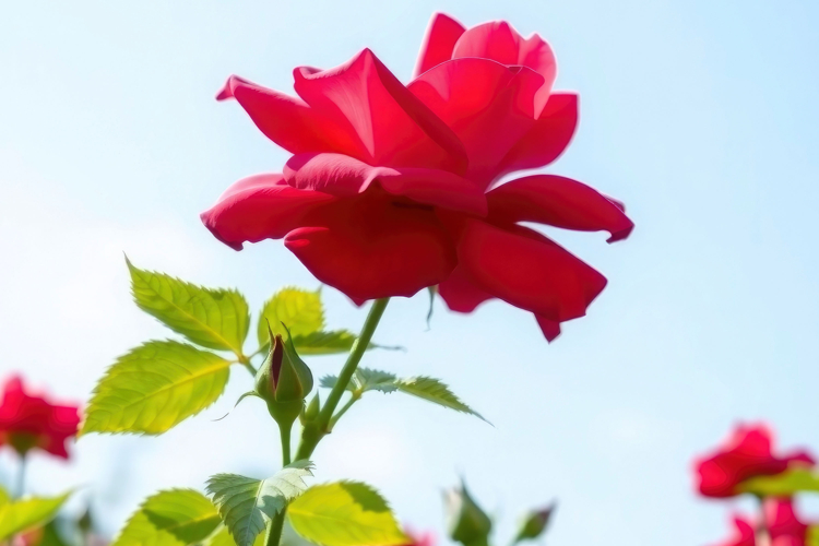 Red Rose Flower Background