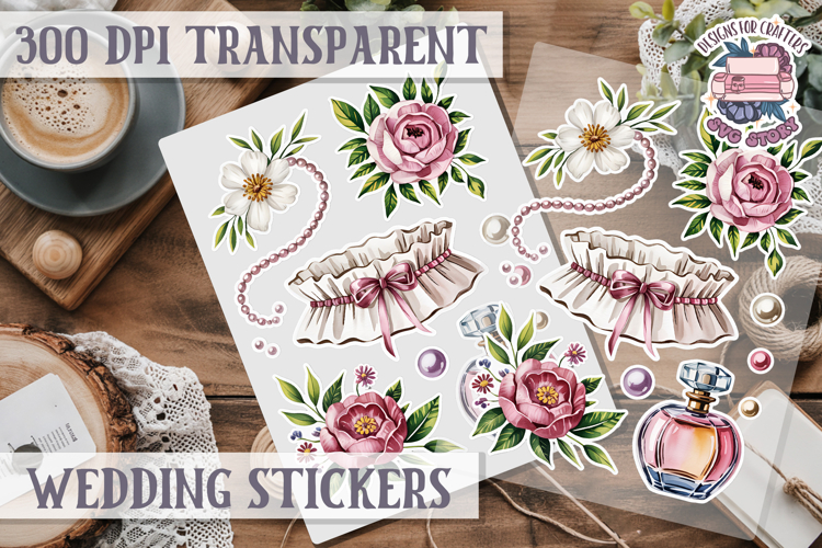 Boho sticker sheet Wedding Scrapbook PNG Love Aesthetic