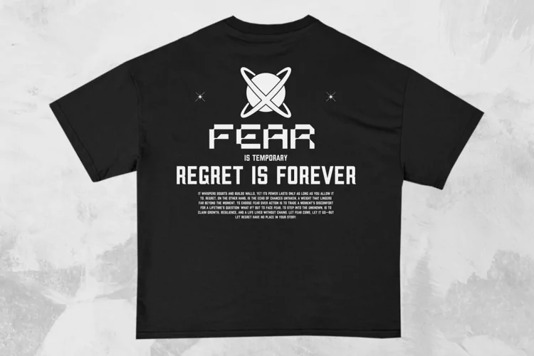 Fear is Temporary Streetwear Typography T-shirt Design