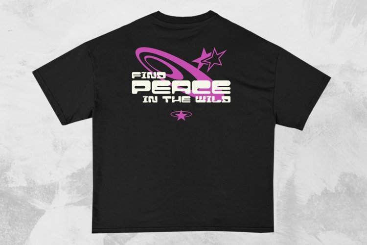 Find Peace Streetwear Typography T-shirt Design example image 1