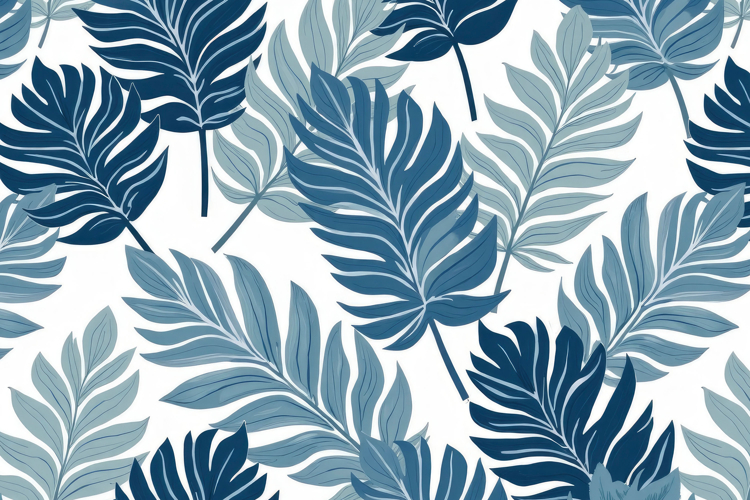 Tropic Exotic Palm Leaves Background