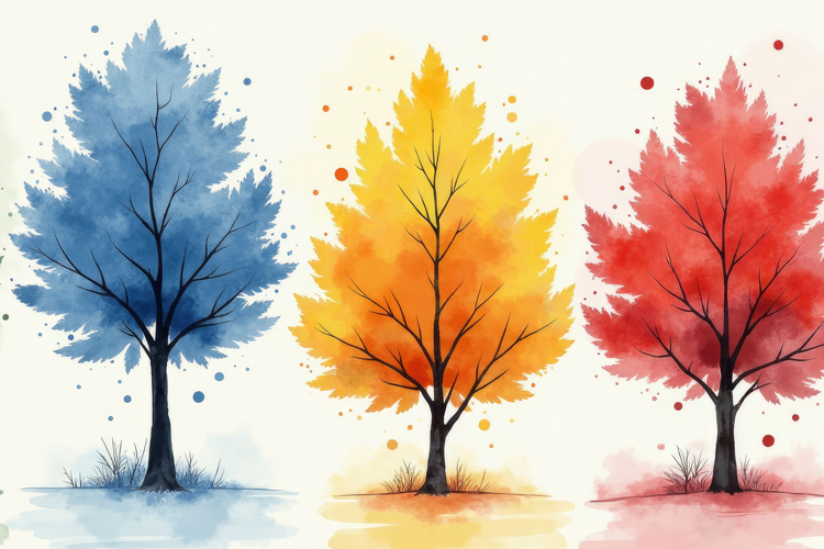 Seasonal Trees Background