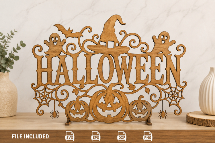 Halloween Centerpiece Laser Cut SVG