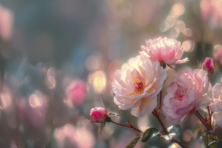 Pink Flowers Clipart Image 5