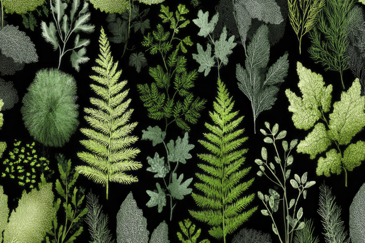 Green Leaves Pattern Background