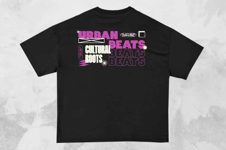 Urban Beats Streetwear Typography T-shirt Design