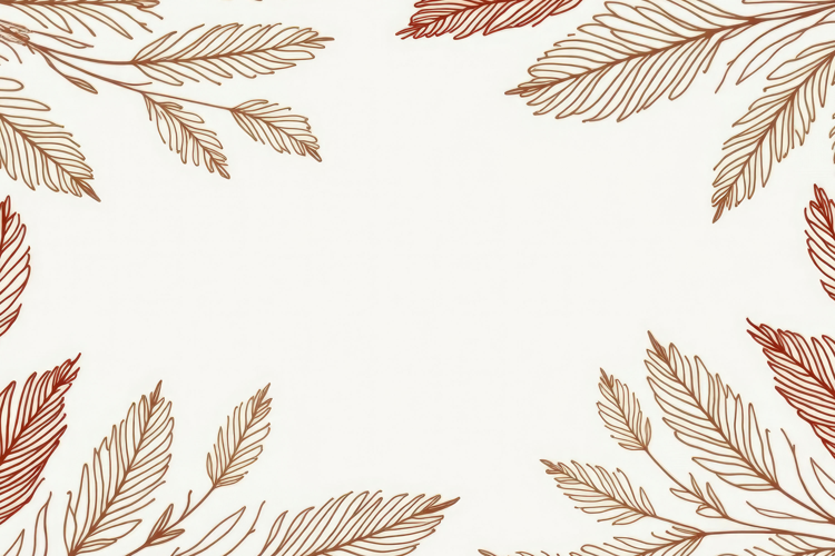 Border Palm Branch Background