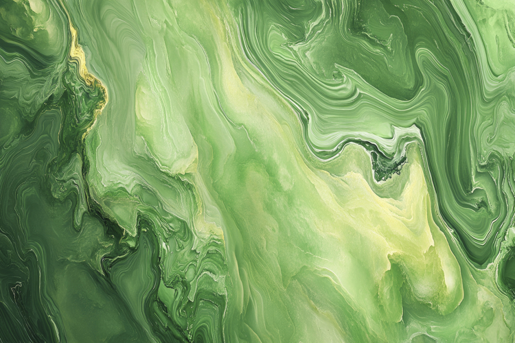Green and Gold Fluid Art Luxury Background Wallpaper