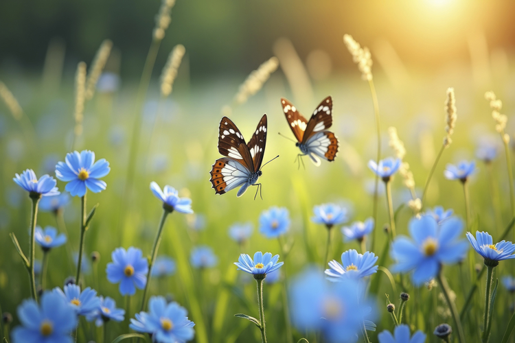 Blue Butterfly Wallpaper Image 13