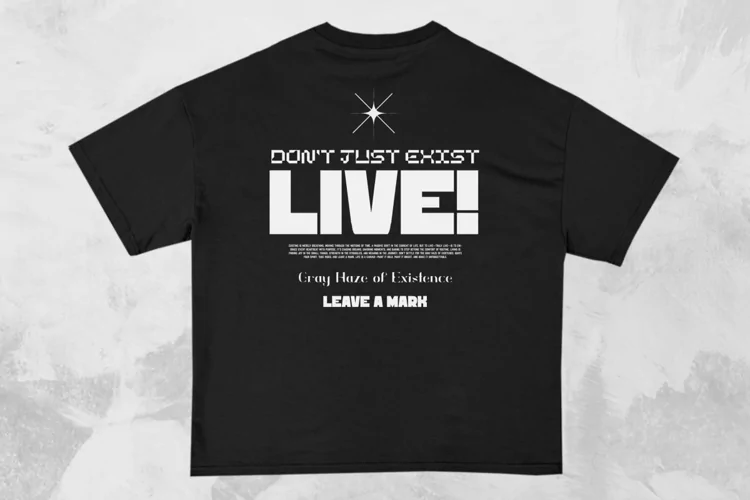 Live Streetwear Typography T-shirt Design