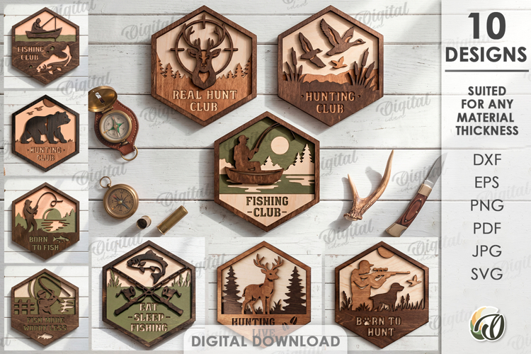 Hunting And Fishing Svg Image 24