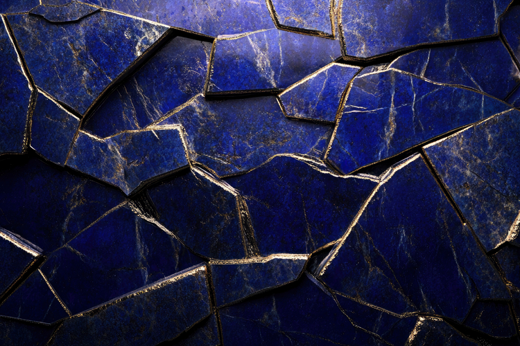 Blue Cracked Background Wallpaper