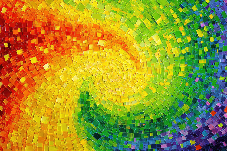 Spiral Mosaic Pattern Background