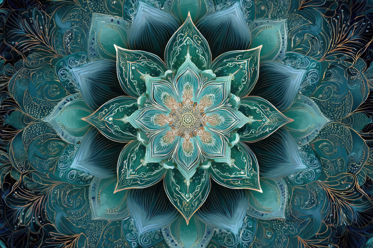Symmetrical Mandala Background