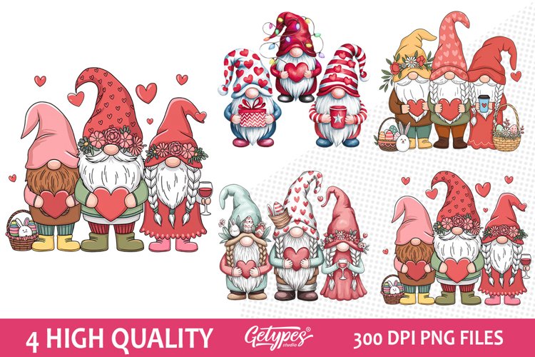 Valentine Gnome Clipart Image 3