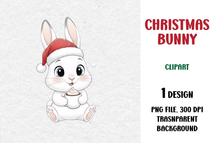 Christmas Bunny, Cute Clipart
